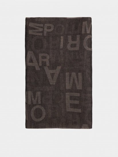 Stola Donna con estremità sfrangiate Tortora EMPORIO ARMANI- Francavilla Moda